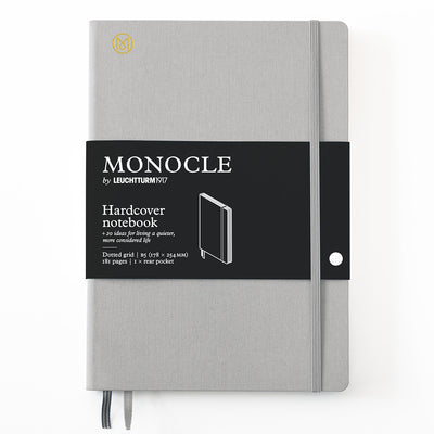 Leuchtturm Monocle Hardcover Notebook B5 , Dot-Grid - Light Grey
