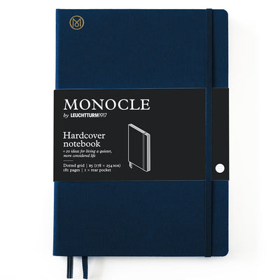 Leuchtturm Monocle Hardcover Notebook B5 , Dot-Grid - Navy