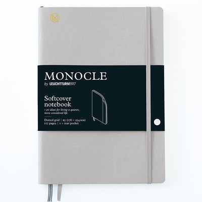 Leuchtturm Monocle Softcover Notebook B5 , Dot-Grid - Light Grey