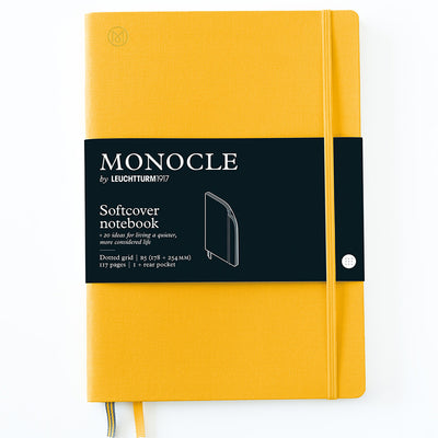 Leuchtturm Monocle Softcover Notebook B5 , Dot-Grid - Yellow