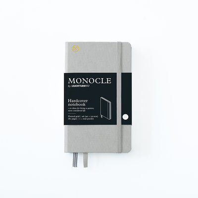 Leuchtturm Monocle Hardcover A6 Notebook Dot-Grid - Light Grey