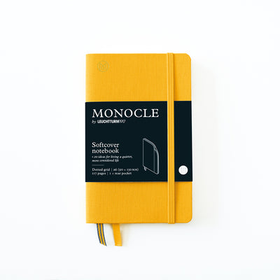 Leuchtturm Monocle Softcover A6 Notebook Dot-Grid - Yellow