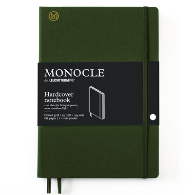 Leuchtturm Monocle Hardcover Notebook B5 , Dot-Grid - Olive