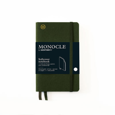Leuchtturm Monocle Softcover A6 Notebook Dot-Grid - Olive