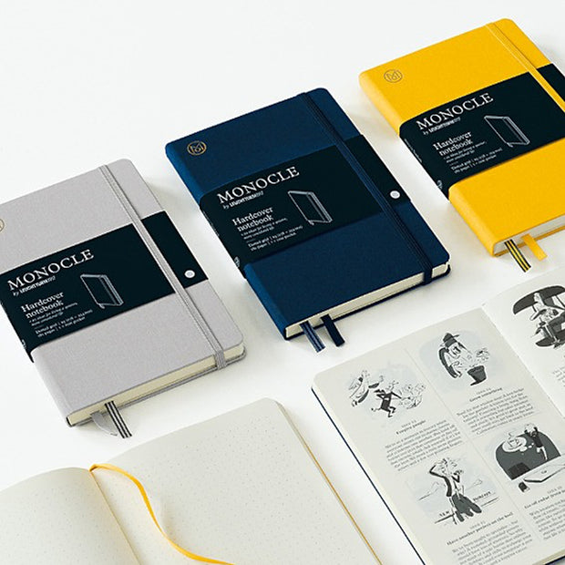 Leuchtturm Monocle Hardcover Notebook B5 , Dot-Grid - Light Grey