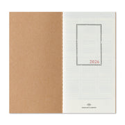 TRAVELER'S notebook Refill 2026 Monthly