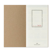 TRAVELER'S notebook Refill 2026 Weekly + Memo