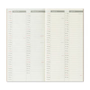 TRAVELER'S notebook Refill 2026 Weekly Vertical
