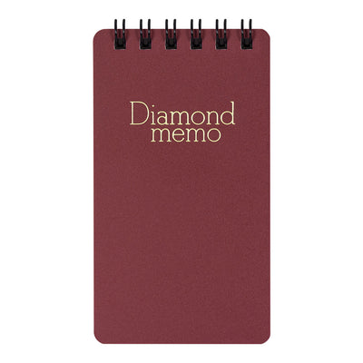 Midori Diamond Memo Book, Grid, Small - Red