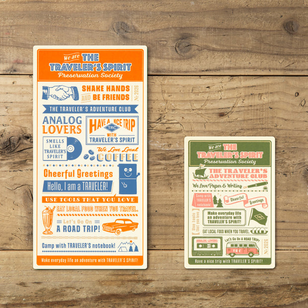 TRAVELER'S notebook Plastic Sheet 2026, Regular Size