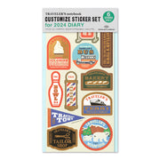 Traveler's Notebook 2024 Sticker Sheet, Regular Size