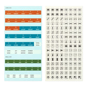 Traveler's Notebook 2024 Sticker Sheet, Regular Size