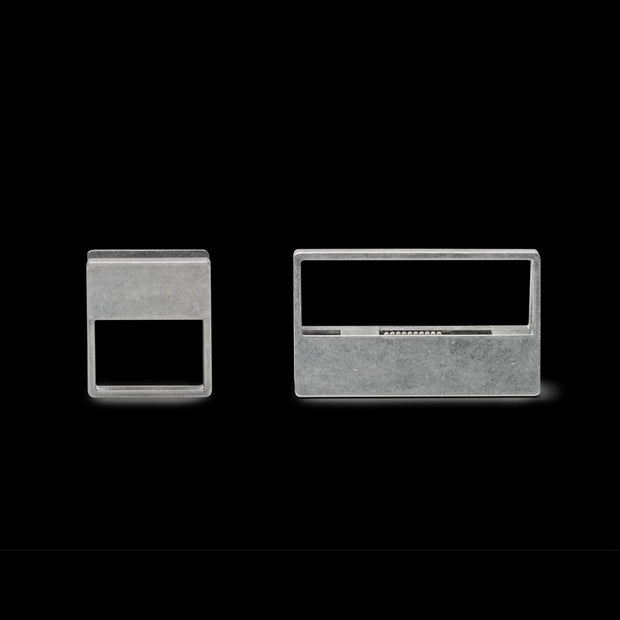 HMM Aluminum Clips, Raw - Set of 2