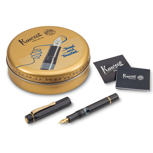 Kaweco Piston Sport AL Fountain Pen, Black - M (Medium)