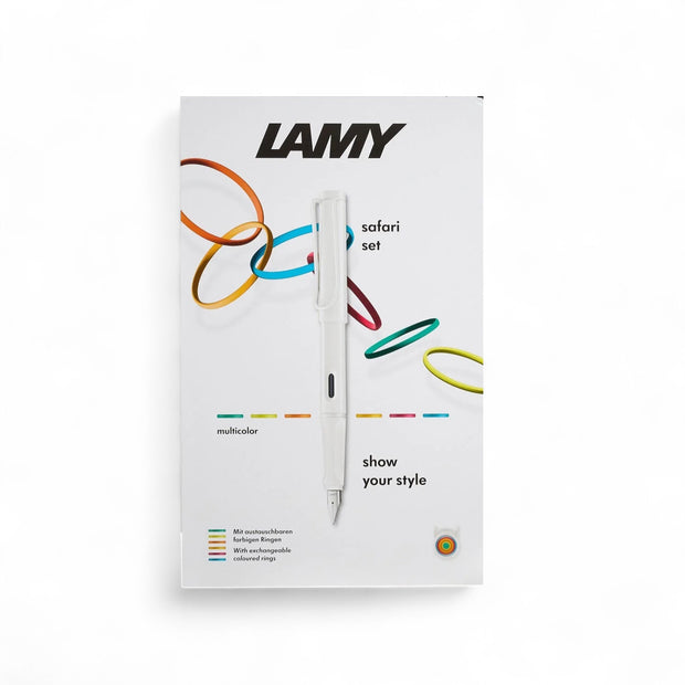 Lamy Safari All White  Multicolour Gift Set - EF (Extra Fine)