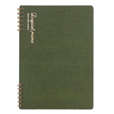 Logical Prime W Ring Notebook B5, Green - 7mm Lined