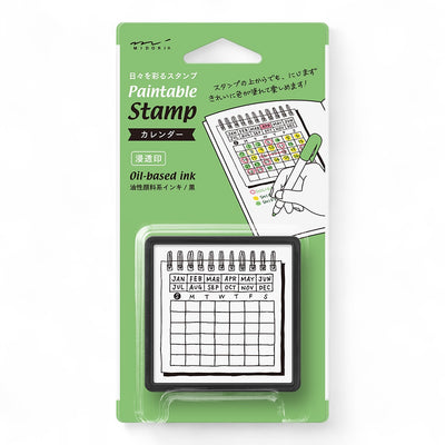 Midori Pre-inked Stamp - Calendar
