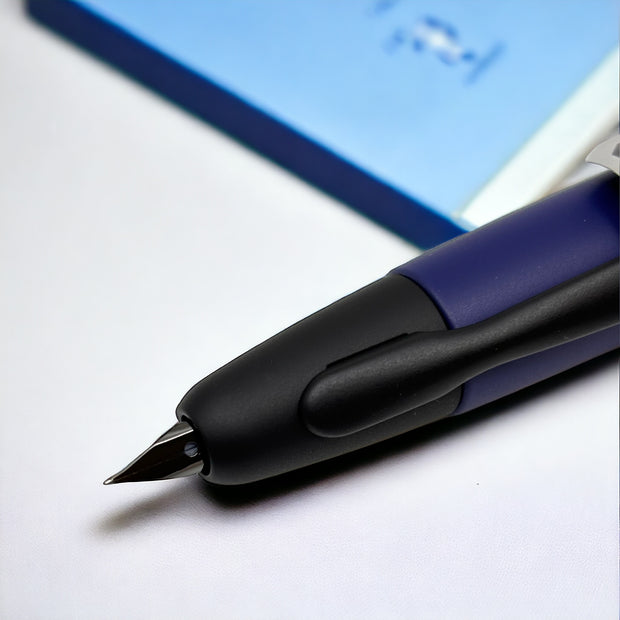 Pilot Vanishing Point Fountain Pen, Matte Blue EF (Extra Fine) - Open Box