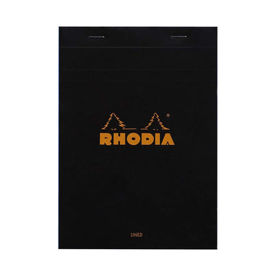 Rhodia Pad #16, Lined with margin, A5 - Black