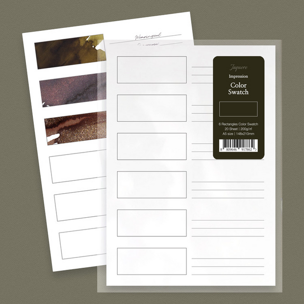 Wearingeul – Impression Ink Color Swatch 6 Rectangles