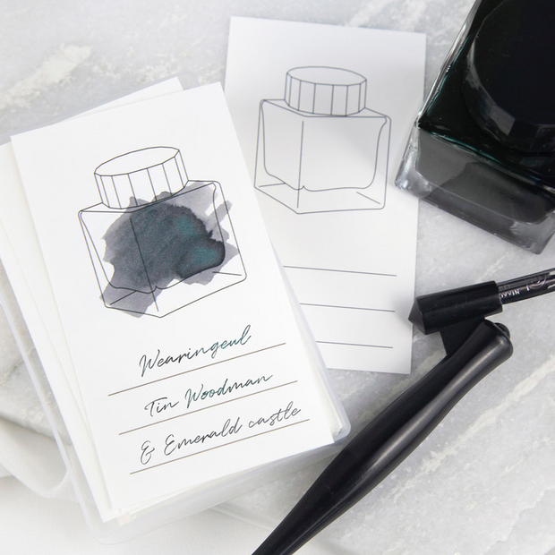 Wearingeul – Ink Color Chart Card Vertical (100 Sheets)