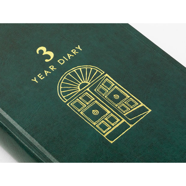 Midori 3 Years Diary Limited Edition - Green Leather