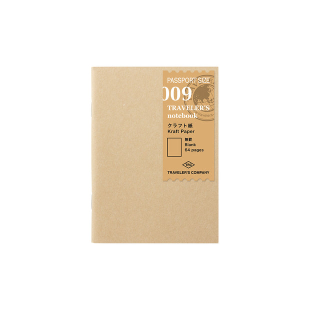 Traveler´s Notebook Refill 009 (Kraft Paper) for Passport Size