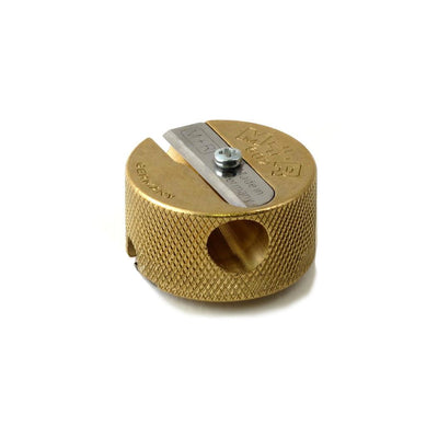 M+R Round Double Hole Brass Pencil Sharpener 602 - noteworthy