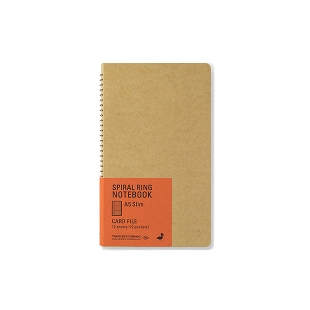 Traveler´s Company A5 Slim Card File Spiral Ring Notebook - noteworthy