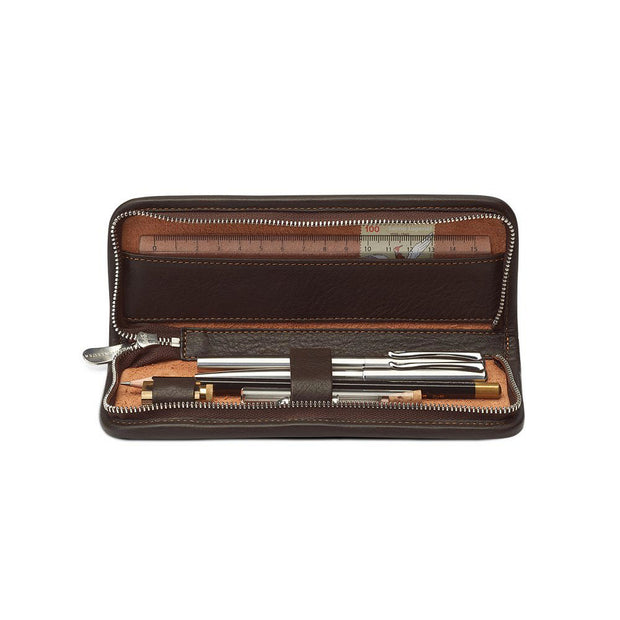 Sonnenleder Böll Leather Pencil Case for 5 pens or pencils - noteworthy