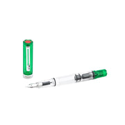 TWSBI Eco Transparent Green Fountain Pen - Stub 1.1mm