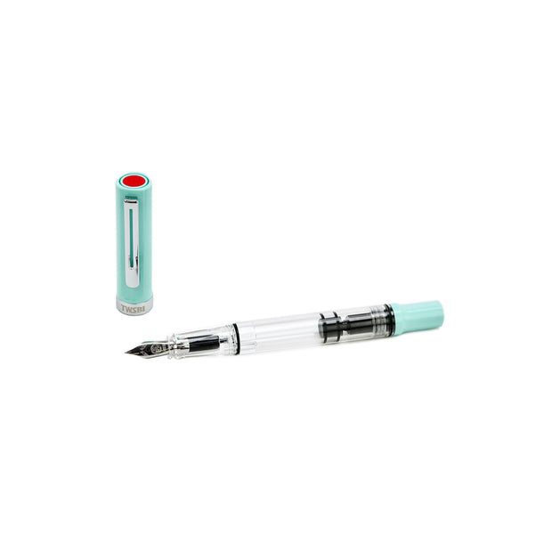 TWSBI Eco Transparent Mint Fountain Pen - F (Fine Nib)