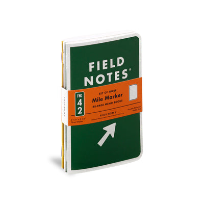 Field Notes, Mile Marker Memo Books - Set of 3 - noteworthy