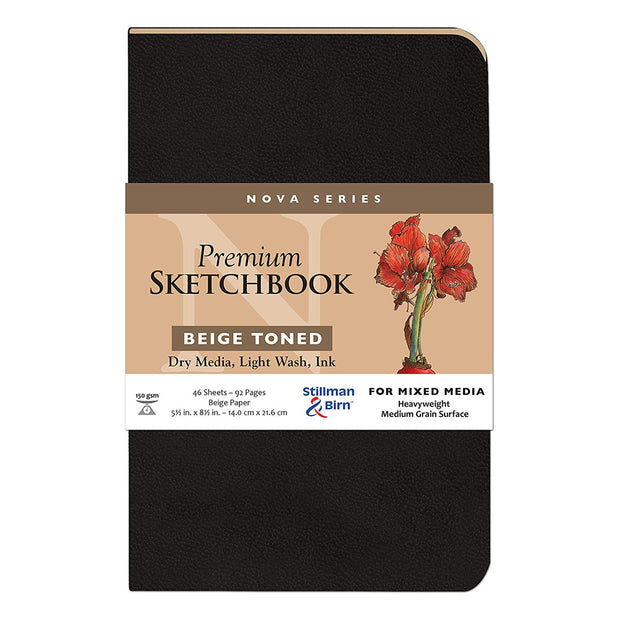 Stillman & Birn, Nova Series Sketchbook, Softcover (5.5in. x 8.5in.) - Beige - noteworthy