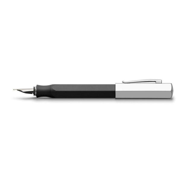 Faber-Castell Ondoro Fountain Pen, Graphite Black - B (Broad)