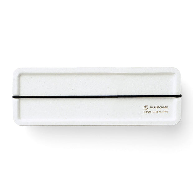 Midori Pulp Pencil Case, White - noteworthy