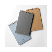 Kawachiya Kunisawa Find Pocket Notebook ,Grid - Champagne (Light Brown) - noteworthy