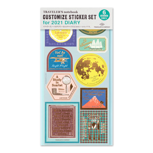 Traveler's Notebook Customize Sticker Set 2021