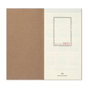 Traveler's Notebook 2022 Weekly + Monthly Refill for Regular Size