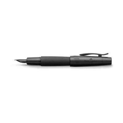 Faber-Castell e-motion Fountain Pen, Pure Black - M (Medium)