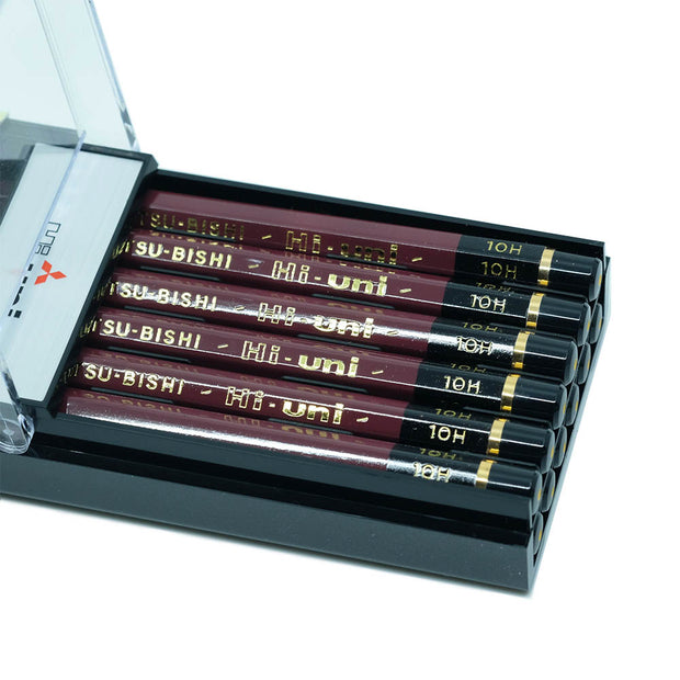 Mitsubishi Hi-Uni Graphite Pencil 10H, Set of 12 - noteworthy